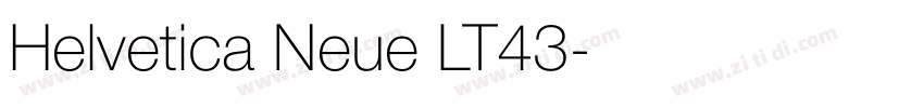 Helvetica Neue LT43字体转换